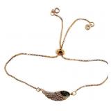 Rose Gold Winged Abalone Bolo Bracelet Rose Gold Winged Abalone Bolo Bracelet