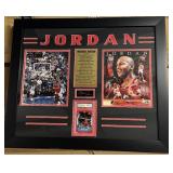 Career Stats Michael Jordan Framed Display