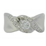 Platinum 0.50 ct Natural Diamond Ring