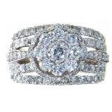 10kt Gold Brilliant 2.00 ct Diamond Cocktail Ring