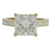 14kt Gold 4.47 ct Princess Cut VS Lab Diamond Ring