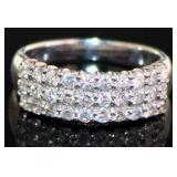 Platinum 1.00 ct Natural Brilliant VS Diamond Ring