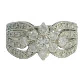 Platinum 1.00 ct Natural Diamond Ring