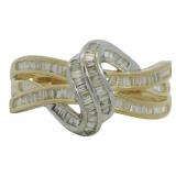 10kt Gold 1/2 ct  Baguette Natural Diamond Ring