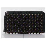 Christian Louboutin Studded Round Fastener Wallet