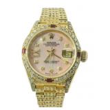 Rolex 18kt Gold 69178 Lady Datejust President