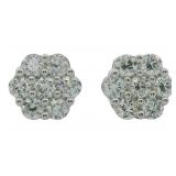 Brilliant 2.00 ct VS Diamond Cluster Earrings