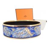 Hermes Enamel Bangle Bracelet