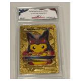Pokï¿½mon Gold Foil Custom Pikachu Card