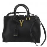 Yves Saint Laurent Black Leather Shoulder Bag