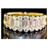 18kt Gold 1.28 ct Natural VS Diamond Ring