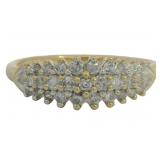 10kt Gold 1/3 ct Natural Diamond Anniversary Ring