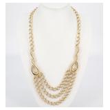 Givenchy Multi Chain Necklace