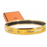 Hermes Thin Enamel Bangle Bracelet