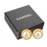 Chanel Pearl Clip-on Earrings