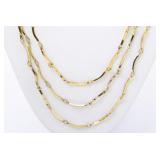 Yves Saint Laurent 3-Strand Necklace
