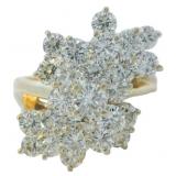 14kt Gold 3.34 ct Natural VVS Diamond Ring