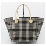 Burberry Nylon Check Handbag