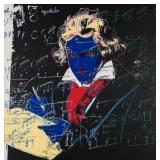Beethovan Black & Blue Canvas by Andy Warhol