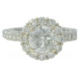 14kt Gold 2.20 ct Round Natural Diamond Ring