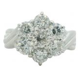 Platinum 2.00 Natural Brilliant Diamond Ring
