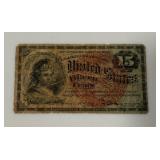 1863 15 Cent Fractional Currency