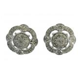 Antique Style .40 ct Natural Diamond Earrings