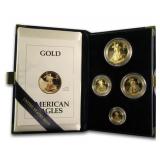 US Mint 1986-2025 Gold 4 pc Proof Set