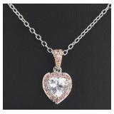 Trillion 2.00 ct White Topaz Designer Pendant