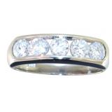 Platinum 1.02 ct Natural Brilliant Diamond Ring