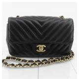 Chanel Chevron V-Stitch Shoulder Bag