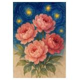 Peony Starry Night II LTD EDT by Studio Van Gogh