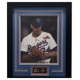 Nolan Ryan "Bloody Lip" Framed Photo Texas Rangers