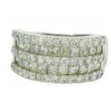 Platinum 2.00 ct Natural Diamond Ring