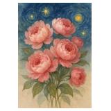 Peony Starry Night I LTD EDT by Studio Van Gogh