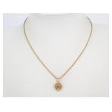 Christian Dior Logo Chain Necklace