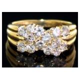 18kt Gold 1.10 ct Natural Diamond Ring