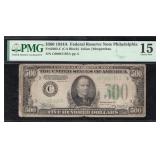 1934-A $500 FRN FEDERAL RESERVE NOTE PHILADELPHIA