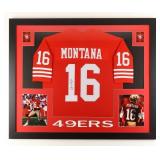 Autographed Joe Montana Framed Jersey