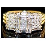 14kt Gold 1.00 ct Natural Brilliant Diamond Ring