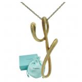 18k Gold Tiffany & Co. Y Initial Necklace