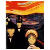 Anxiety c.1894 Giclee Canvas by Edvard Munch