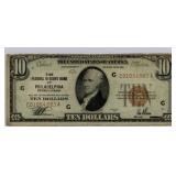 1929 $10 Federal Reserve Bank Note