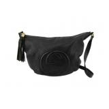 GUCCI Black Leather SoHo Shoulder Bag