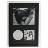 Autographed Taylor Swift CD Display