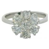 Platinum 1.00 ct Natural VS Brilliant Diamond Ring