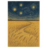Wheat Field Twilight  LTD EDT  Studio Van Gogh