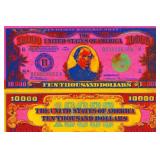 $10,000 US Bank Note Canvas LTD EDT by Pop Ave