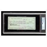 Autographed Joe DiMaggio 1981 Personal Check