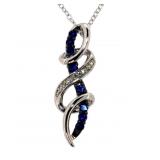 E;llegant Tanzanite & Diamond Pendant